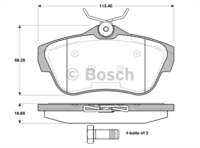 BOSCH bosch disk balata arka 0986494192