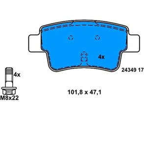 BOSCH bosch disk balata arka 0986495111