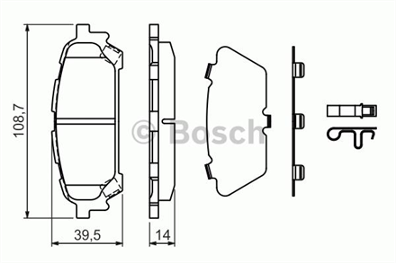 BOSCH bosch disk balata arka 0986494232