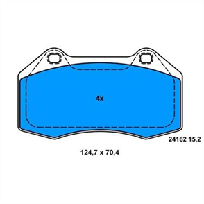 BOSCH bosch disk balata on wva 24162 1248x706x153 mm 0986494228