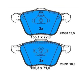 BOSCH on balata volvo s6004 10 s8098 06 v70 xc 90 25t d5 t6 02 v8 0516 tekerlek Icin0986tb2875