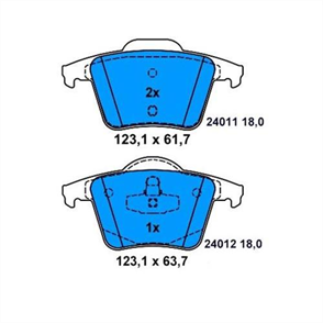 BOSCH arka balata volvo xc90 25t 02 d5 02 t6 02d5 v8 05 d5 09 32 06 d5 09 0986tb2863