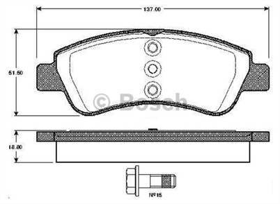 BOSCH bosch disk balata on peugeot partner citroen berlingo ym 02 peugeot 207 14 16v 14 hdi boxer fiat duca 986494027 3