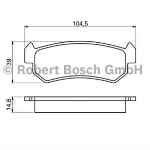 BOSCH bosch disk balata arka 0986494133