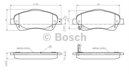 BOSCH bosch disk balata on 0986495083