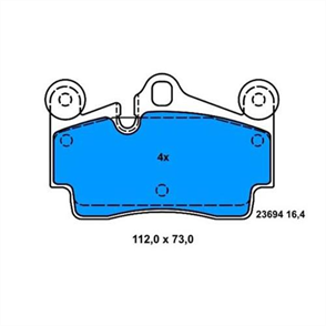 BOSCH bosch disk balata arka 0986424741