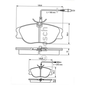 BOSCH bosch disk balata on 0986424033