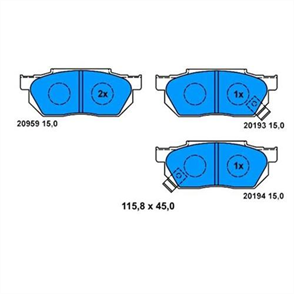 BOSCH bosch disk balata on 0986490440