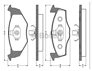 BOSCH bosch disk balata on 0986494005