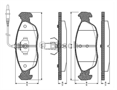 BOSCH 0986tb2025 on balata fisli p306 93 01 xsara 20 16v 97 05 p106 saxo 14 16