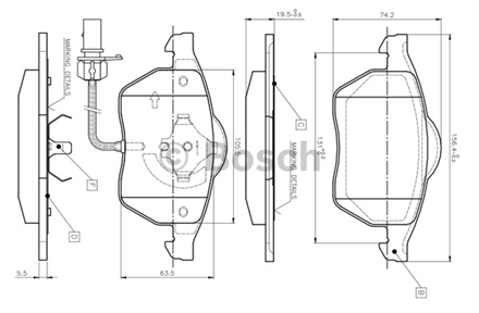 BOSCH bosch disk balata on 0986495232