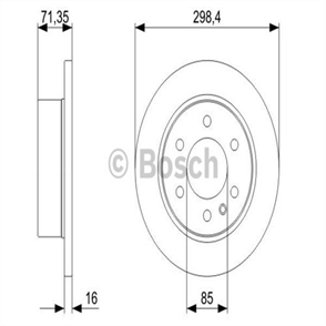 BOSCH bosch fren diski arka 6d 298mm sprinter crafter 216 224 06 m 271951 0986479s05