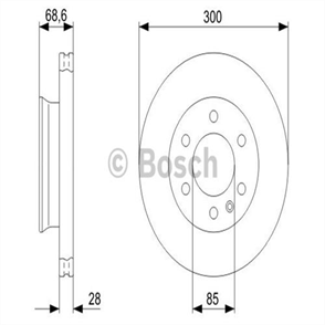 BOSCH bosch fren diski on 6d 300mm sprinter 906 crafter 06 0986479r78