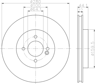 BOSCH bosch fren diski on 280 22 20 4 mm kaplamali yuksek karbon alasimli cooper 112006 082010 one 986479437 2