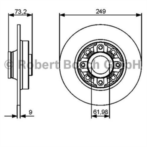 BOSCH bosch disk aynasi arka tek fiyat citroen c4 iii 16 hdi 986479400 3