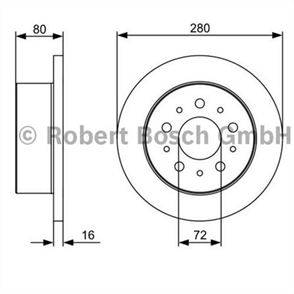 BOSCH bosch fren diski arka 0986479399