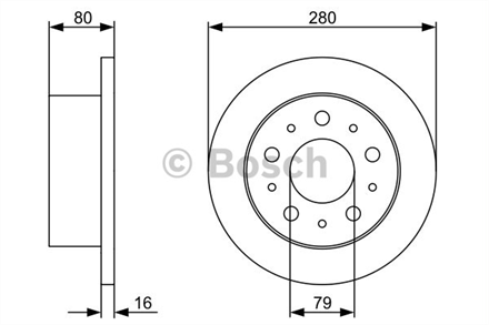 BOSCH bosch disk aynasi arka duz 2977mm tekli paket fiat ducato 23jtd peugeot boxer citroen jumper 22h 986479316 3