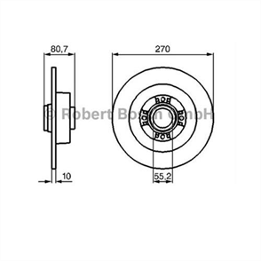 BOSCH bosch fren diski arka 0986479196