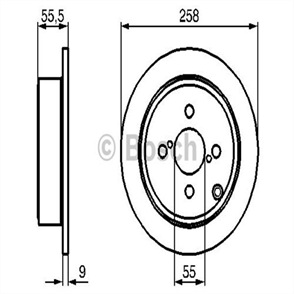 BOSCH bosch fren diski arka 0986479086