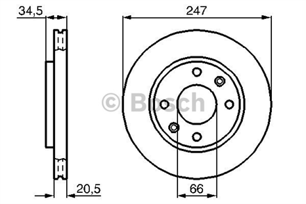 BOSCH bosch disk aynasi on havali peugeot 106 206 306 citroen ax saxo xsara coupe 986478370 3