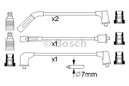 BOSCH bosch buji kablo seti 0986356988