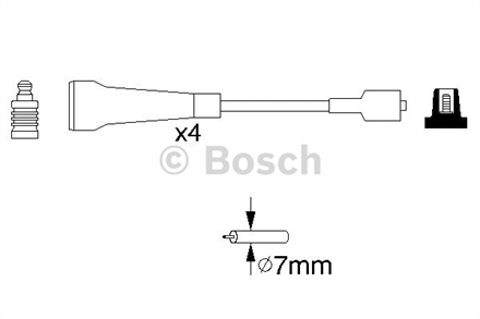 BOSCH bosch buji kablosu silikon set 0986356967