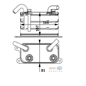 BEHR behr yag sogutucu 166x107x81 transporter t5 25 tdi 03 09 axe axd bnz 6 vites ynclc62000p 8mo 376 729 631