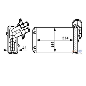 KALE kale kalorifer radyatoru seat arosa ibiza cordoba volkswagen beetle caddy polo golf jetta aee 19952002 audi a3 1997 2000 346250