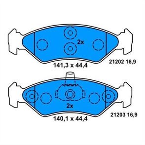 BOSCH bosch fren balatasi on ford fiesta iv ja_ wva 21202 1414x446x172 mm 0986424416