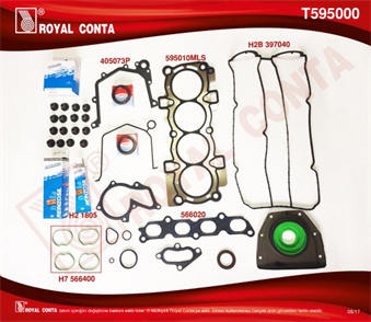 ROYAL royal motor takim conta reinz kecelisubplast focus ii 16 16v 03 07 100hp t595000