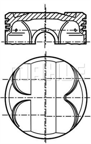 MAHLE mahle piston 8450mm 050 e46 316i 318i e81 e87 116i 16 20 00 n45b16 n42b18 n46b16 081pi00101002