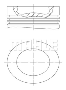 MAHLE mahle motor pistonsegman caddy iii passat jetta iv golf vi a3 a4 a5 octavia 20tdicff cfg cfh clc8101 028pi00116000