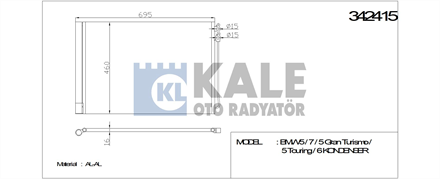 KALE OTO RADYATÖR kale kondenser al al 10 5 5 gran turismo touring 6 gran coupe convertible 7 342415 2