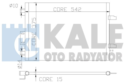 KALE OTO RADYATÖR kale klima radyatoru 542x375x15 clio ii 15 dci 01 08 342835