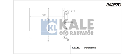 KALE OTO RADYATÖR kale kondenser al al 08 m a fiestavi vi van 125 14 14 tdci 15 tdci 16 ti 342870 2