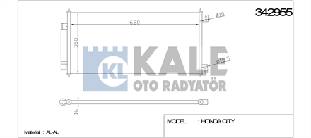 KALE OTO RADYATÖR kale klima radyatoru 660x350x16 city klimali 14 09 342955