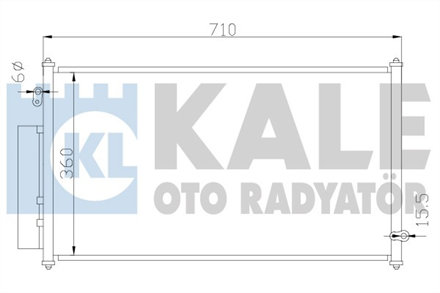 KALE kale klima radyatoru 714x380x16 honda jazz iii 380600