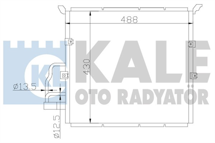 KALE kale klima kondenseri bmw z3 al al 470x428x16 385100