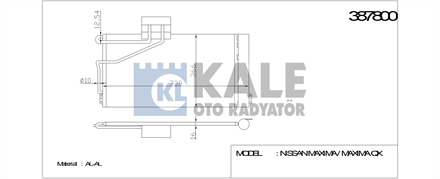 KALE OTO RADYATÖR kale klima kondenseri mercedes benz 200 240 c160 c180 c200 c230 c240 c270 c320 al al 665x368x16 387800