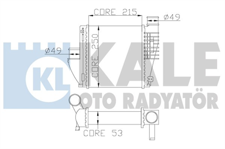 KALE OTO RADYATÖR kale intercooler al pl brz 13 308 ii 308 sw ii c4 picasso ii 16 vti 16 hdi 20 blue hdi 342815 2