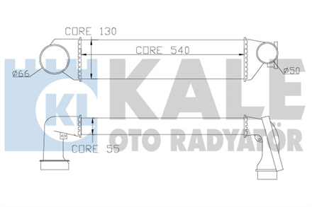 KALE kale turbo radyatoru intercooler bmw 3 serisi e46 al pl brz 540x127x50 343300