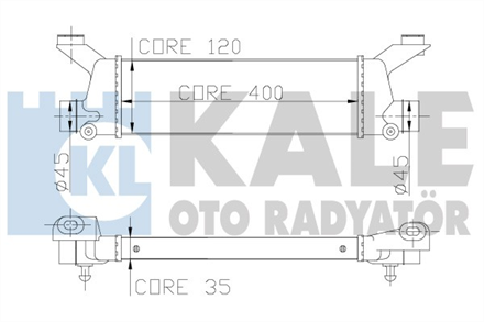 KALE OTO RADYATÖR kale turbo radyatoru intercooler mercedes benz a160 a170 vaneo al pl brz 391x115x32 347900