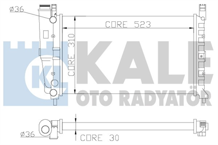 KALE OTO RADYATÖR kale motor su radyatoru fiat fiorino box pick up uno 70ie14 75 ie 16 1993 2001 mt 342265