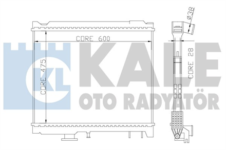 KALE OTO RADYATÖR kale su radyatoru 600x475x28 manuel d max 30 ditd 4x4 02 358700