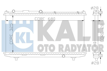 KALE OTO RADYATÖR kale motor su radyatoru mazda 323 f vi 325x678x22 brazing mt 359900