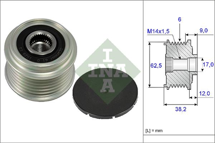 INA ina alternator kasnagi rulmanli corolla 04 07 auris 07 14 d 4d sonata v 20 24 05 carens 20 535021910