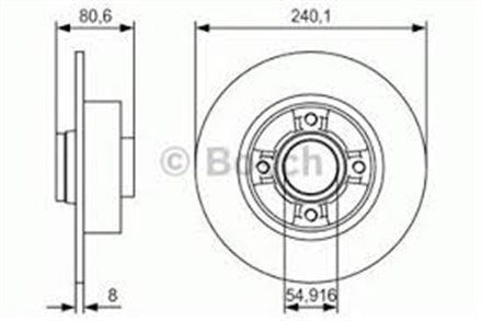 BOSCH bosch fren diski arka 0986479s37