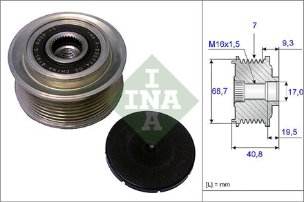 INA ina alternator kasnagi rulmanli hyundai h1 starex 25 crdi 03 07 kia sorento 25 crdi 02 7 kanal 535007910 2