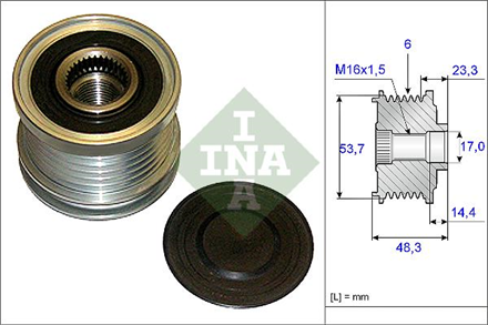 INA ina alternator kasnagi rulmanli astra j insignia zafira tourer c 20 cdti 6 kanal 535020410