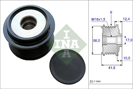 INA ina alternator kasnagi rulmanli golf vi vii passat transporter t5 a1 a3 a4 a5 a6 tt leon 20 tsi 6k 535021010